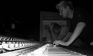 Jukka Backlund in studio with Sunrise Avenue's Samu Haber.jpg