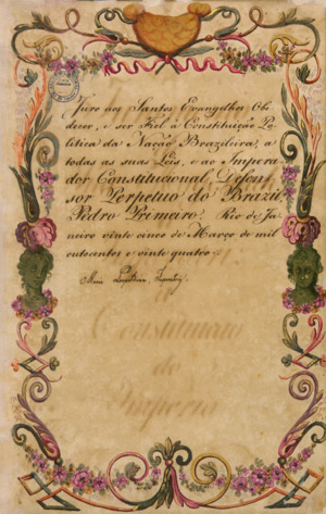 Juramento da Imperatriz Leopoldina à Constituição do Império 02f