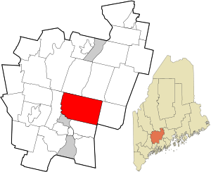 Location in Kennebec County in Maine