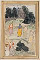 Krishna Mediating between the Pandavas and Kauravas