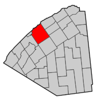 Map highlighting Lisbon's location within St. Lawrence County.