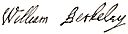 Signature "William Berkeley"