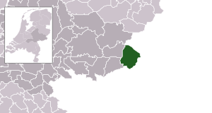 Highlighted position of Winterswijk in a municipal map of Gelderland