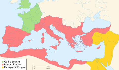 Map of Ancient Rome 271 AD