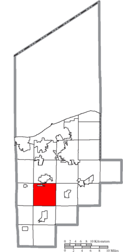 Location of Pittsfield Township in Lorain County