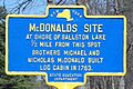 McDonalds site marker