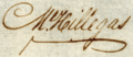 Michael Hillegas signature