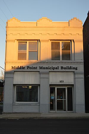 Middle Point village hall on Adams