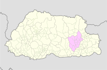 Mongar Bhutan location map