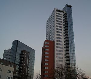 Moresby, Hawkins towers