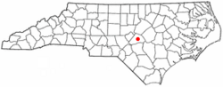 Location of Lillington, North Carolina