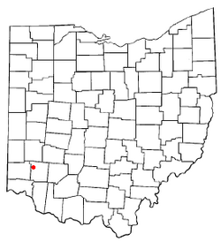 Location of Hunter, Ohio