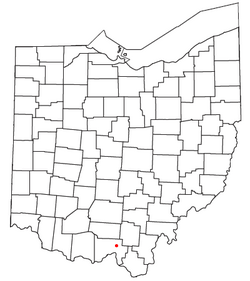 Location of Minford, Ohio