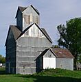 Old Ithaca, Nebraska grain elevator from SE