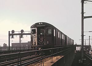 PATH train at Penn Station Newark, NJ on September 2, 1966 (slide mount stamped Feb 1966) (26080894656)