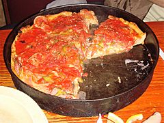 Chicago-style deep dish pizza from the original Pizzeria Uno location