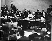 Prime Minister Mohammad Mossadegh of Iran addressing the United Nations Security Council