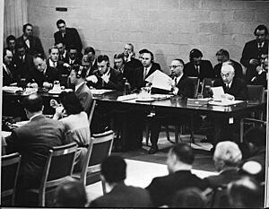 Prime Minister Mohammad Mossadegh of Iran addressing the United Nations Security Council