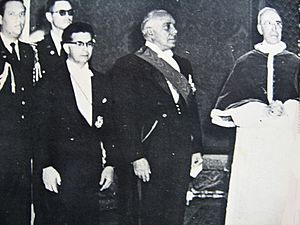 Rafael Trujillo and Joaquin Balaguer with Pius XII