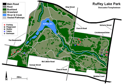 Ruffey park map