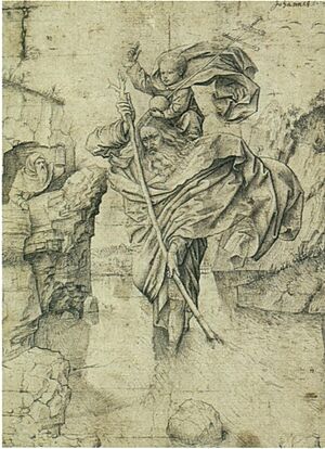 Saint Christopher (after van Eyck) Louvre