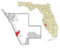 Sarasota County Florida Incorporated and Unincorporated areas Venice Highlighted