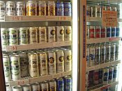 Selection of Japanese beer