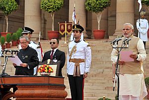 Shri Narendra Modi sworn in as Prime Minister
