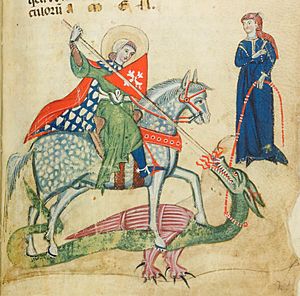 St George and the Dragon Verona ms 1853 26r