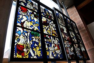 Stained glass. Medieval Europe. The Burrell Collection, Glasgow, UK