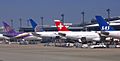 Star Alliance tails at Tokyo Narita Airport - Thai, United, Swiss and SAS