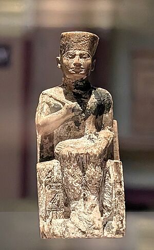 The Statue of Khufu in the Cairo Museum