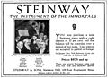 Steinway advertisement 1922