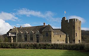 Stokesay Castle from the west