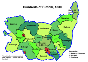 Suffolk Hundreds 1830