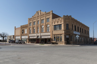 The 1907 opera house in Anson, Texas, near Abilene. The building was once the largest such music hall between Fort Worth and El Paso LCCN2015630044