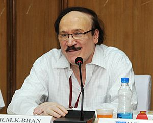 The Secretary, Department of Biotechnology, Ministry of S&T, Dr. M.K. Bhan addressing a Press Conference to apprise on the two significant R&D results emanating from DBT support, in New Delhi on May 31, 2012.jpg