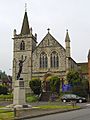 The War Memorial and United Reformed Church - geograph.org.uk - 19393