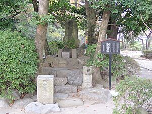 The grave of Yoshimoto Imagawa in Okehazama