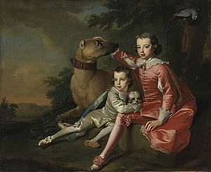 Thomas hudson portrait of john and robert sons of robert ker 2nd duke