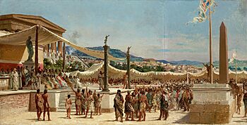 Tito Quinto da la Liberta ai greci - Giuseppe Sciuti