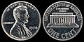 US-00010-One Cent (1974) Aluminum