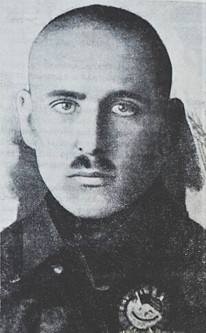 Vasily Blyukher with first Order of the Red Banner