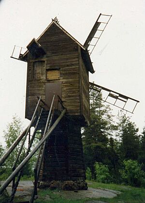Windmill in Finland in 1987 (1)