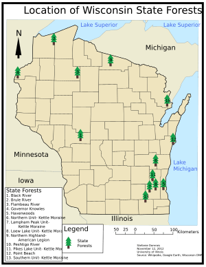 Wisconsin State Forests