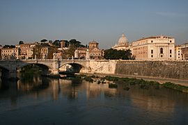 0 Tibre - Pont Vittorio Emanuele II - San Spirito in Sassia - St-Pierre (Vatican)