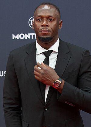 25th Laureus World Sports Awards - Red Carpet - Usain Bolt - 240422 190142 (cropped).jpg