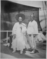 A Corean official bearing the first despatches on board the Colorado., 06-1871 - NARA - 559257