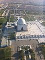 Aerial view of Quid e Azam's tomb in Karachi