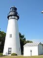 Amelia Island Lighthouse and building, FL, US